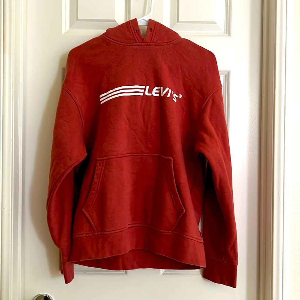 Levi's Brown Red Sweatshirt Hoodie Casual